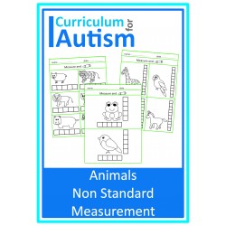 Animals Non-Standard Measurement Worksheets